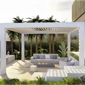 Pergola d'extérieur en aluminium pour jardin, balcon, <span class=keywords><strong>3x3</strong></span>, 3x4, 3x5, 3x6, 4x3, 4x4, 4x5, 4x6, 6x3, 6x4 m - Product Image 2