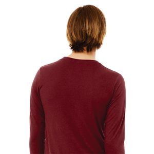 Cardinal Unisex Heather CVC Camiseta de manga larga 52% Airlume Algodón peinado 48% Poliéster 4,2 Oz 32 Estilo formal único - Product Image 6