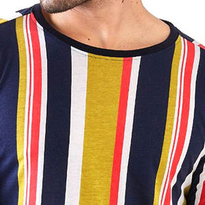 เสื้อยืดแขนสั้นสำหรับผู้ชายเสื้อยืดพิมพ์ลายดิจิตอลลำลองของแข็งถักสไตล์ล่าสุด2025 100% ระบายอากาศได้220กรัม - Product Image 6