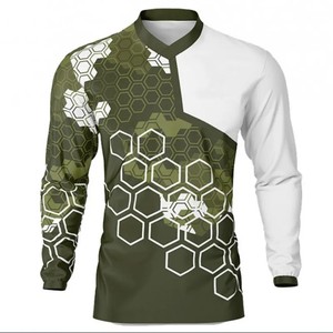 Maillot de Motocross Personnalisé pour Hommes 100% Polyester Impression par Sublimation Dirt Bike Vente en Vrac Quantité Fabrication Maillot de Motocross - Product Image 3