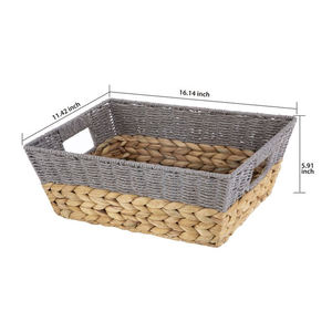 Special Color Decorative <b>Storage</b> <b>Basket</b> Made of Water Hyacinth Mix Paper Home Wholesale From Vietnam Handicraft - Product Image 2