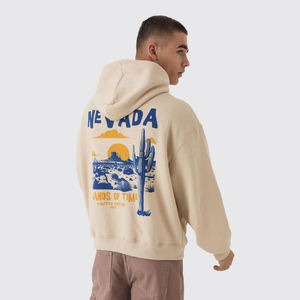 Sweat-shirts décontractés pour hommes, écologiques, en mélange polyester/coton, logo personnalisé, pull à capuche, veste chaude d'hiver, vente en gros OEM - Product Image 3