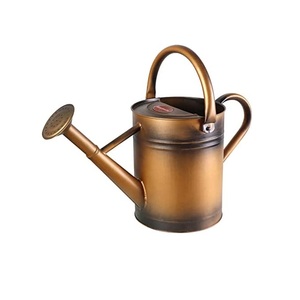 Bidon d'eau jaune en métal fait à la main forme ronde Bidon d'eau galvanisé décoratif qualité supérieure fait à la main meilleur arrosoir - Product Image 5