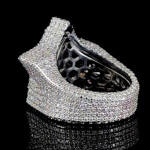 Fully Iced Out VVS Moissanite <b>Ring</b> IGI Certified 925 Silver Hip hop Jewelry <b>Men</b> <b>Ring</b> Custom Star Championship Moissanite <b>Rings</b> - Product Image 2