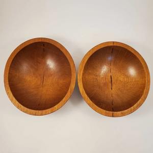 Cuenco redondo de madera natural con grano natural para mesa mediterránea y charcutería a precio mayorista - Product Image 1