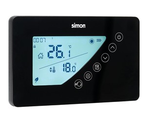 Termostato digitale settimanale programmabile nero (Simon AF521103) - Product Image 1