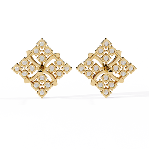 Pendientes Únicos de Oro de 18K con Diamante Cultivado en Laboratorio, Pendientes de Diamantes Premium - Product Image 4