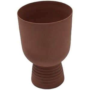 แจกันดอกไม้โลหะสีน้ำตาลตกแต่งบ้านหรูหราสำหรับการจัดดอกไม้ที่สวยงาม - Product Image 1