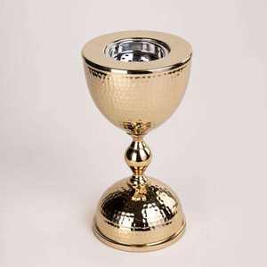 Brûleur d'encens de qualité exportée plaqué or pour la méditation à domicile et l'aromathérapie Brûleur d'encens de luxe pour la relaxation Nouveauté - Product Image 1