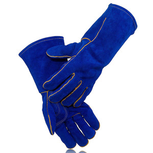 Gants en cuir Gants de travail de sécurité Pakistan Fournisseur d'usine Gants de soudage industriels - Product Image 5