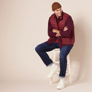 Chaleco ligero personalizado cálido burbuja chaqueta sin mangas de talla grande de invierno para hombre chaleco acolchado de plumón de pato para hombre - Product Image 6