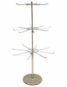 Modern Stainless Steel Jewelry Stand <b>Rotating</b> Earrings Holder Eco-Friendly Metal Rose Gold Necklace Racks for Jewelry Display - Product Image 1