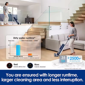 B0C8T VMN Sensor Inteligente Dos en Uno, Mopa Ligera para Uso en Seco y Húmedo, para Hogar y Hotel, Tecnología Alemana, Motor sin Escobillas - Product Image 2
