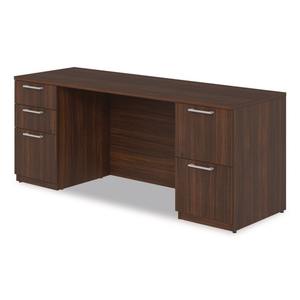 Alera AE1NZK-UF2472FF HRG 72 Pulgadas X 24 Pulgadas X 29 Pulgadas Mueble de Oficina, Aparador de Doble Pedestal Serie Sevilla en Madera de Caoba - Product Image 4