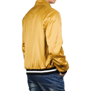 Chaquetas Varsity de Satén para Hombre, a la Moda, Resistentes al Agua, con Logotipo Personalizado, Color Sólido, Estilo Urbano, Reversibles y Ecológicas - Product Image 3