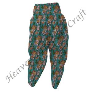 Pijama de algodón con estampado Floral de bloque de mano indio para mujer, pantalones largos de Patiala, ajuste cómodo para mujer, uso diario - Product Image 5