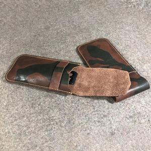 Estuche de cuero de lujo para reloj Estuche de viaje protector con logotipo personalizado Bolsa de almacenamiento portátil compacta hecha a mano - Product Image 2