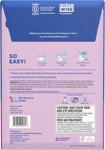 Tru Earth Compact <b>Dry</b> Laundry Detergent - Up to 128 Loads (64 <b>Sheets</b>) - Paraben-Free - Original Eco-Strip - Lilac Breeze - Product Image 3