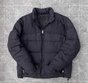 Unisex High Quality Customized Puffer Jacket Slim <b>Vintage</b> Style Stand Collar Canvas Embroidered Customized Logo for Winter - Product Image 3