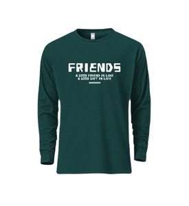 Du Bangladesh très attrayant 220 GSM qualité supérieure dernière conception T-shirt à manches longues pour hommes à épaules tombantes personnalisées - Product Image 3