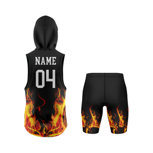 Maillots de football américain imprimés de haute qualité avec pantalon pour adultes, 100% polyester, séchage rapide, équipement d'équipe avec noms personnalisés - Product Image 1