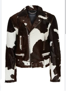 Chaqueta de cuero de vaca hecha a mano personalizada, abrigo de invierno duradero para motocicleta para hombres - Product Image 5