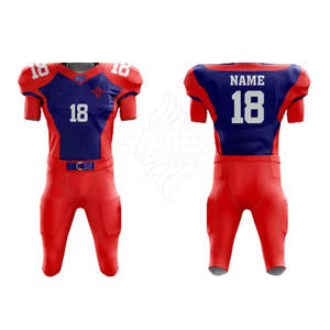 Uniformes de Fútbol Americano de Alta Calidad, Manga Corta, 100% Poliéster, Secado Rápido, Transpirable, Personalizable para Equipos - Product Image 2