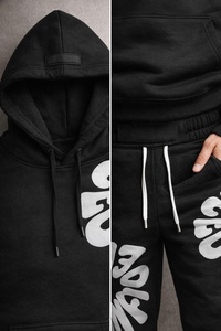High Quality Premium Cotton Tracksuit Set With Custom Logo Hoodie And Jogger Pants For Men And <b>Women</b> Wholesale Supplier - Product Image 5