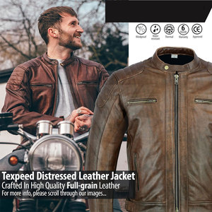 Último diseño de chaqueta de motorista de piel de oveja de carreras para hombre de alta calidad de cuero genuino Moto negro Casual motocicleta nueva chaqueta de motocicleta - Product Image 2