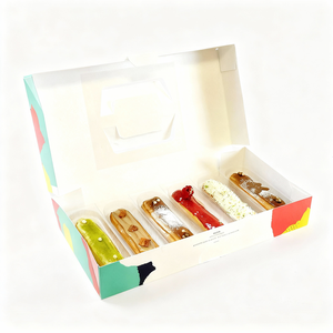 Sang Trọng Tùy Chỉnh Cao Cấp Bánh Bao Bì Cookie Hộp Quà Tặng Cho Món Tráng Miệng Sô Cô La Pastry Thực Phẩm Cấp Các Tông Nhà Máy Cung Cấp - Product Image 3