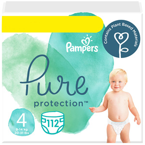 Couches pour bébé Pampers Pure Protection de haute qualité, nouveau-né, couches collées de très petite taille à bas prix - Product Image 2