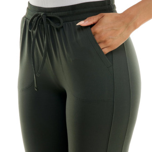 Manufacture Wholesale Cotton Fleece Sport Wear Super Comfy Breathable Quick Dry Custom Logo Sweatpants Pockets Drawstring Women - Product Image 3