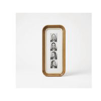 Cadre photo en bois, présentoir pour bandes photos 2x6 et 2x8, cadre souvenir de mariage en bois arrondi