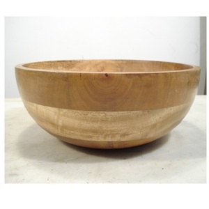 ชามไม้ขนาดใหญ่ทำมือสลัดสแน็คซุปผลไม้สำหรับใช้ในครัวบ้าน - Product Image 1