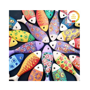 Decoración de pared de pescado de madera hecha a mano de Vietnam para hogar costero e ideas de regalo - Product Image 3