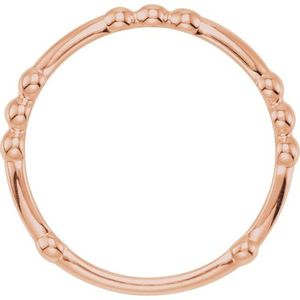 Romantic Stainless Steel Bead <b>Ring</b> Fashionable Gold Plated Inlay with Geometric Design Stylish Eternity Style Perfect Gift - Product Image 2
