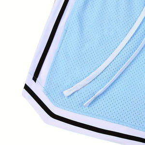 Short de course de gymnastique en toile à séchage rapide double couche écologique pour homme 100% coton motif solide personnalisable imperméable coupe-vent - Product Image 3