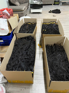 Vente en gros 100% extensions de cheveux humains bruts en vrac style de vague naturelle du Vietnam qualité de cheveux vierges à double tirage - Product Image 5