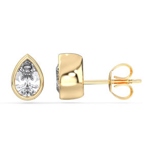 Timeless Brilliance 1.00 Carat Lab Grown Diamond Push <b>Back</b> Stud <b>Earrings</b> Solid Gold <b>for</b> Anniversary Party Gift Wholesale OEM - Product Image 2