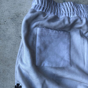 <b>Clothing</b> Manufacture Custom Oversized Cotton Wide Leg Baagy Vintage Acid Wash <b>Sun</b> Faded Distressed Rhinestone Sweatpants - Product Image 3