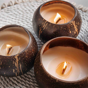 MEJOR ELECCIÓN | Vela de coco natural | Ecológico y perfumado | Ideal para un ambiente tranquilo - Product Image 2