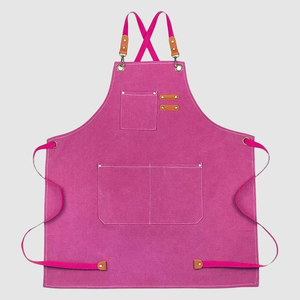 ผ้ากันเปื้อนกันน้ำสำหรับร้านกาแฟ บาริสต้า เชฟ ครัว รับทำโลโก้ ผ้ากันเปื้อนสำหรับบาร์ ซาลอน ช่างทำผม - Product Image 6