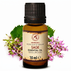 Huile essentielle de sauge pure et naturelle 10 ml Salvia Officinalis Huile d'aromathérapie - Product Image 2