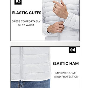 Service OEM en gros – Blouson matelassé personnalisé pour homme, style ample en toile, style urbain, manteau d'hiver respirant et surdimensionné - Product Image 4