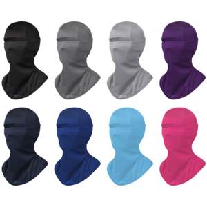 Máscara de esquí de protección solar impresa personalizada para hombre, máscara de esquí con un agujero de ciclismo, máscara de cara completa lisa con logotipo - Product Image 3