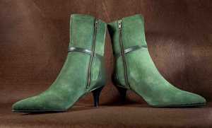 Exportador de alta calidad Helin Green Woman Booty Último diseño Zapatos de mujer Booty de calidad premium para mujer - Product Image 2