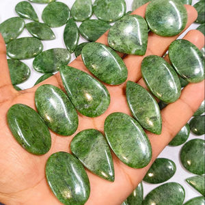 Nueva Llegada 2023, Cabujón de Fuchsite Brasileño, Gema Suelta Verde Semipreciosa de Alta Calidad de 20-55 mm para Joyería - Product Image 3