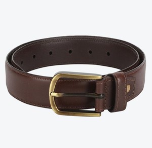 Cinturón de cuero de vaca atemporal de lujo con borde masculino de Divine International - Product Image 6