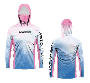 HUK chemise de pêche été à manches longues chemises à capuche de pêche avec masque facial vêtements de poisson en plein air Protection solaire T-shirts UPF 50 + - Product Image 5