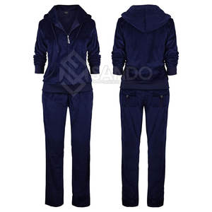 Offre Spéciale survêtement en velours personnalisé pour femmes vêtements de mode décontractés avec col à capuche grande taille pour la saison d'hiver - Product Image 6